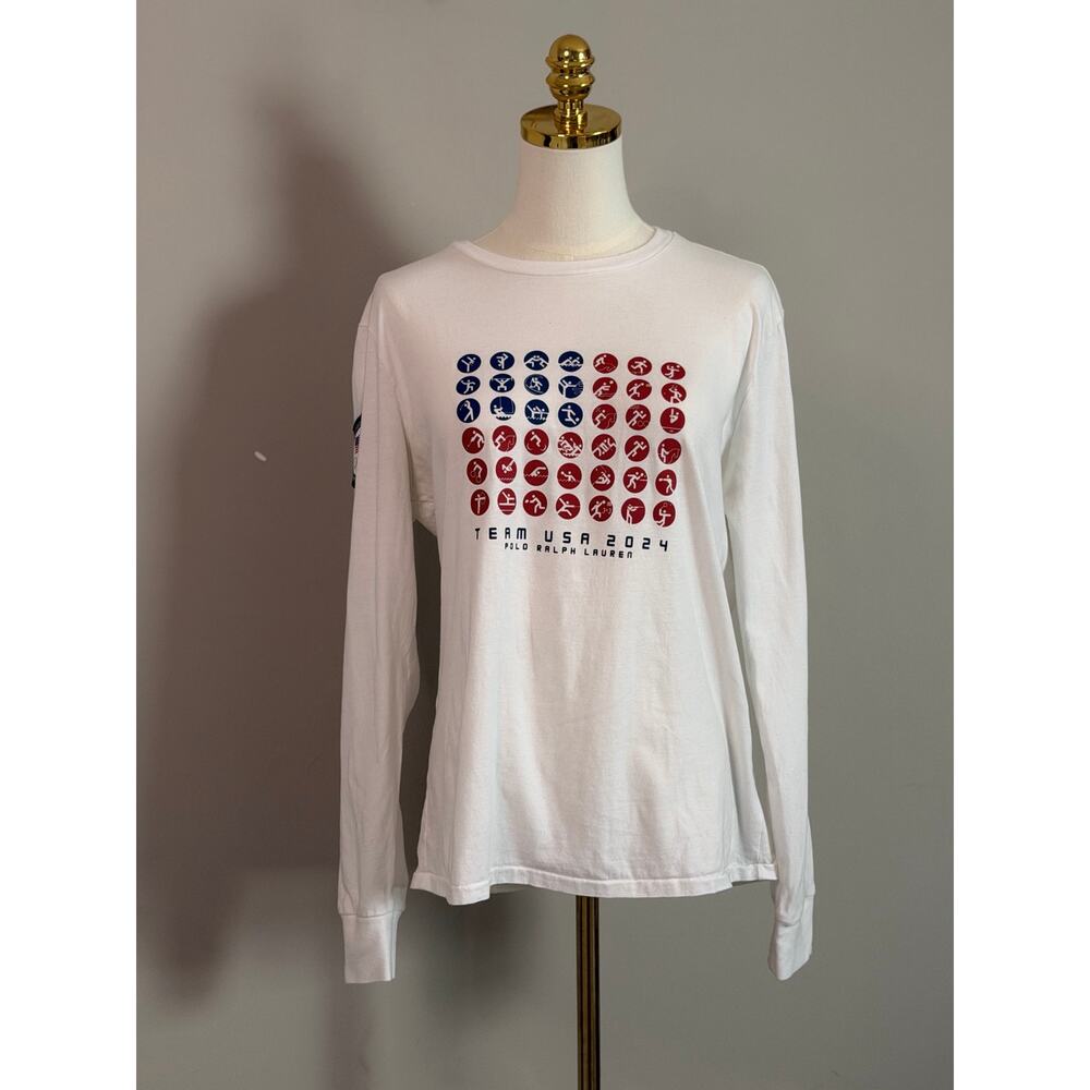 Polo Ralph Lauren Team USA 2024 Paris Olympics Sports Pictogram Long Sleeve tee
